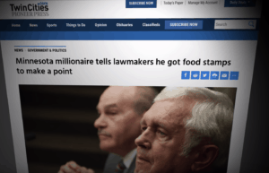 millionaire food stamps
