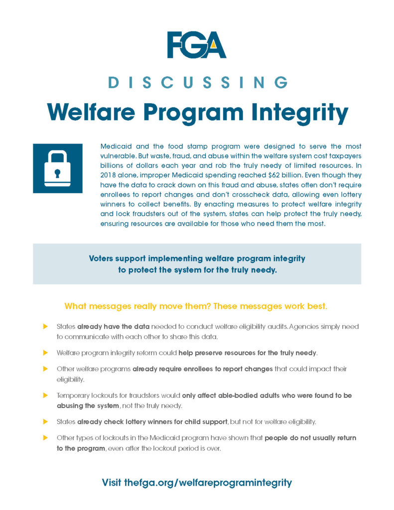 welfare integrity