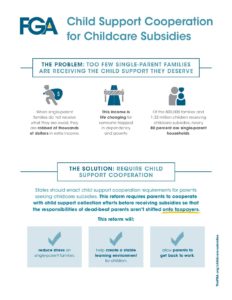 Child Support Cooperation Subsidies