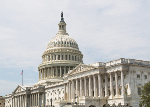 The U.s. Capitol Building, Facing East, Home Of Congress, And Lo
