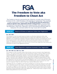 Freedom to Vote Act