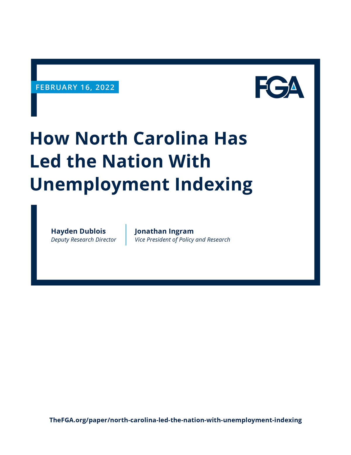 How North Carolina Has Led the Nation With Unemployment Indexing