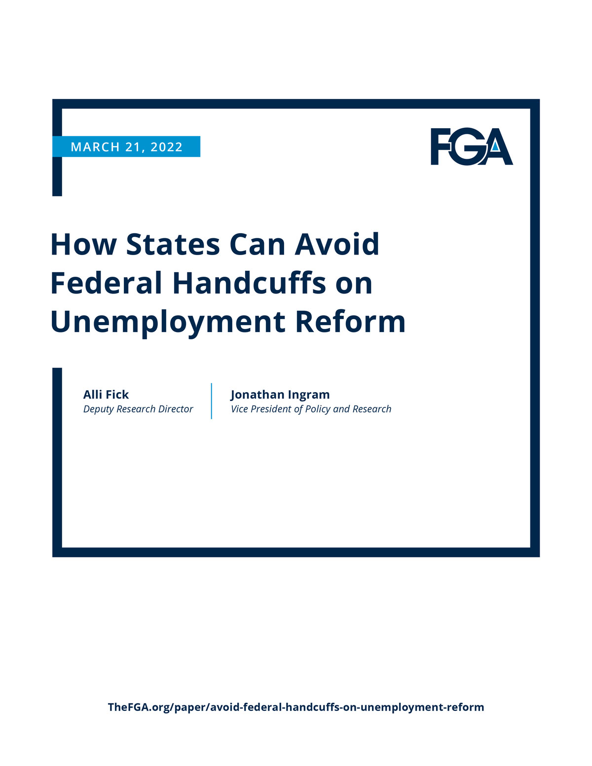 How States Can Avoid Federal Handcuffs on Unemployment Reform
