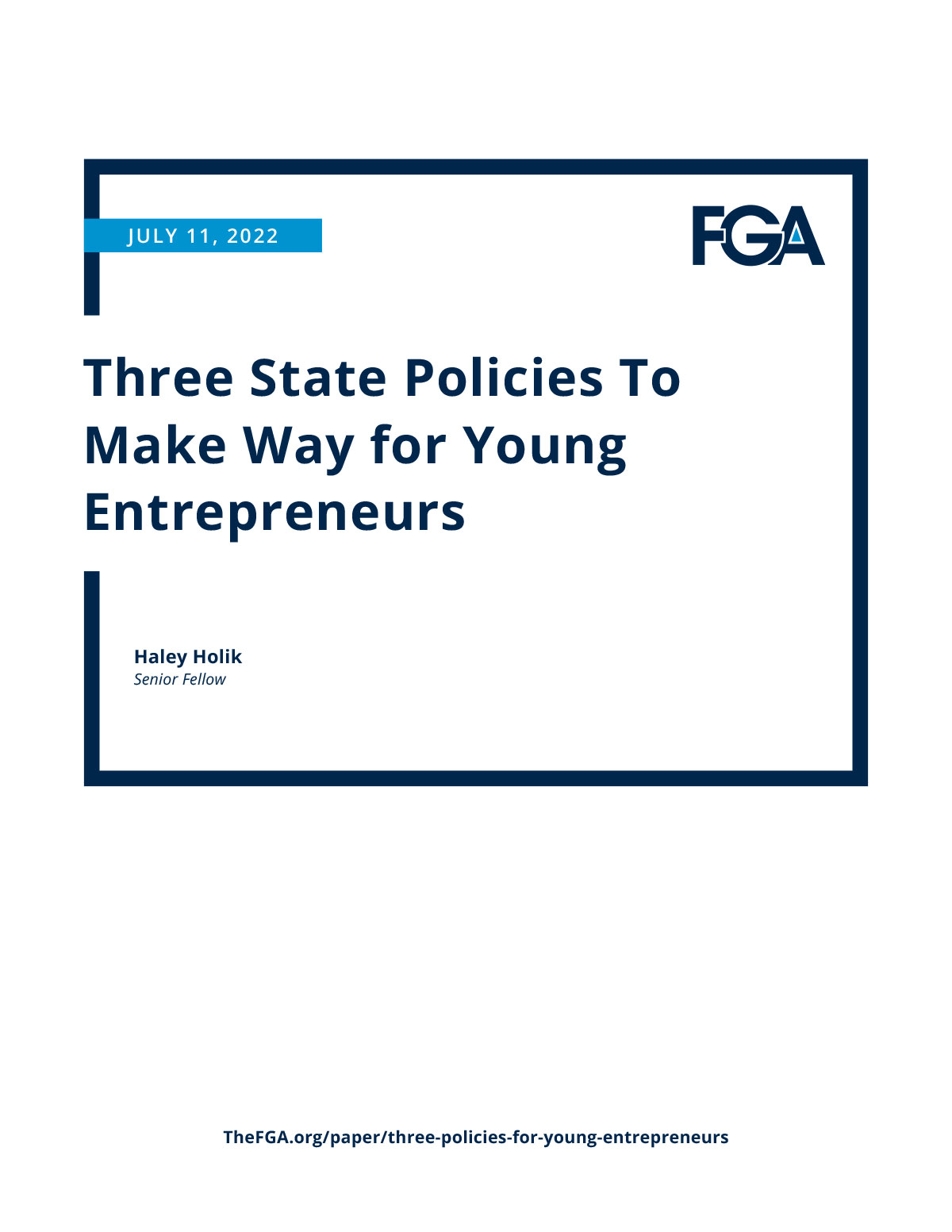 Three State Policies to Make Way for Young Entrepreneurs