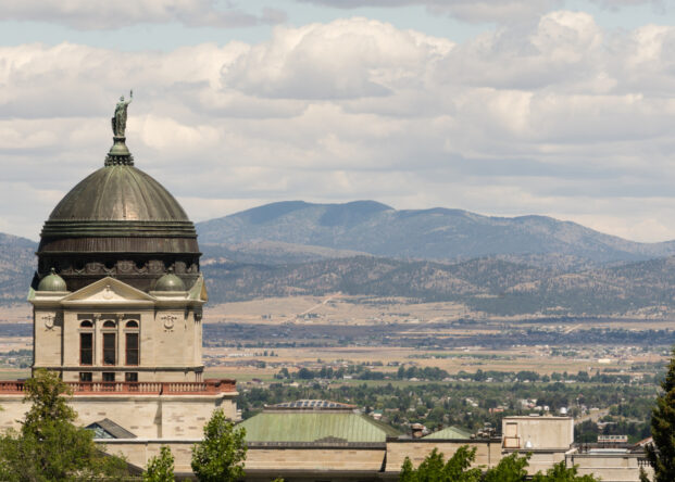 Panoramic View Capital Dome Helena Montana State Building