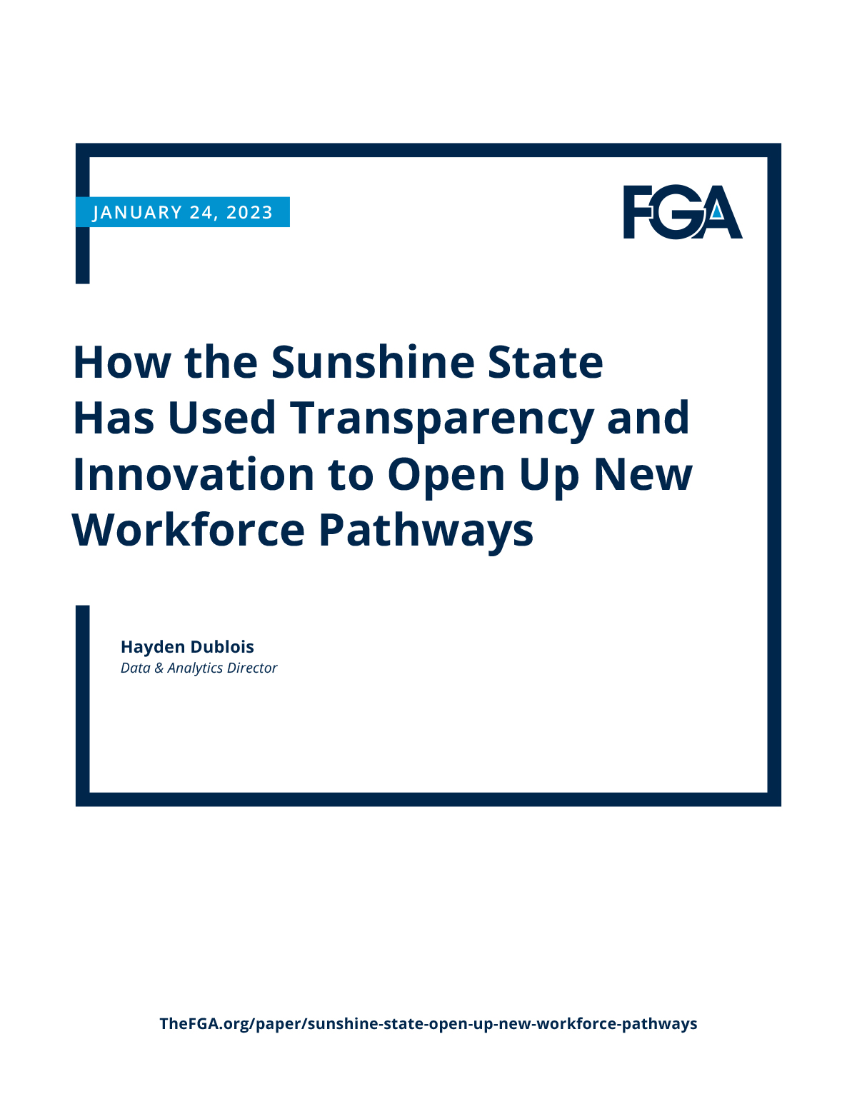 How the Sunshine State Has Used Transparency and Innovation to Open Up New Workforce Pathways