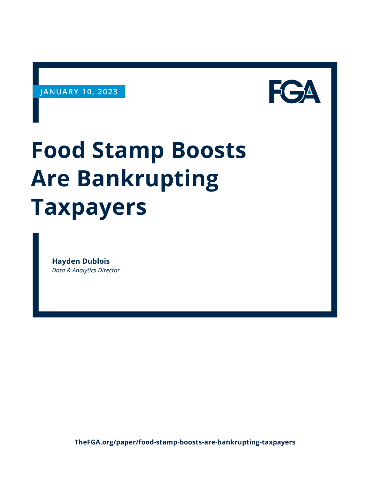 Food Stamp Boosts Are Bankrupting Taxpayers