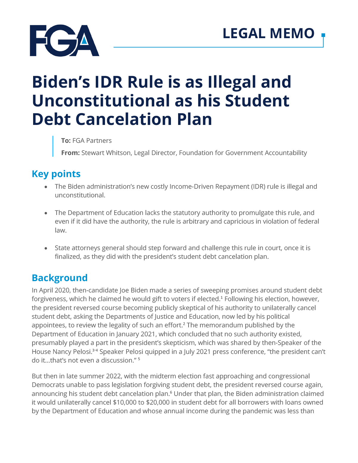 Biden’s IDR Rule is as Illegal and Unconstitutional as his Student Debt Cancelation Plan