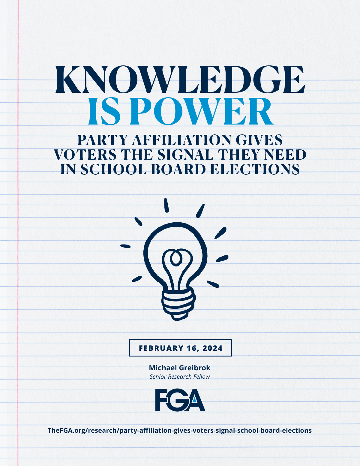 Knowledge Is Power: Party Affiliation Gives Voters the Signal They Need in School Board Elections